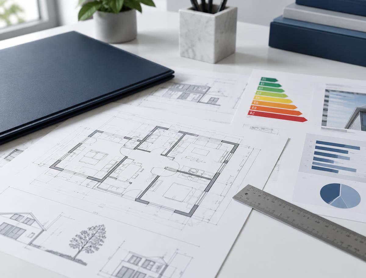 Plans et documents techniques d’un dossier immobilier